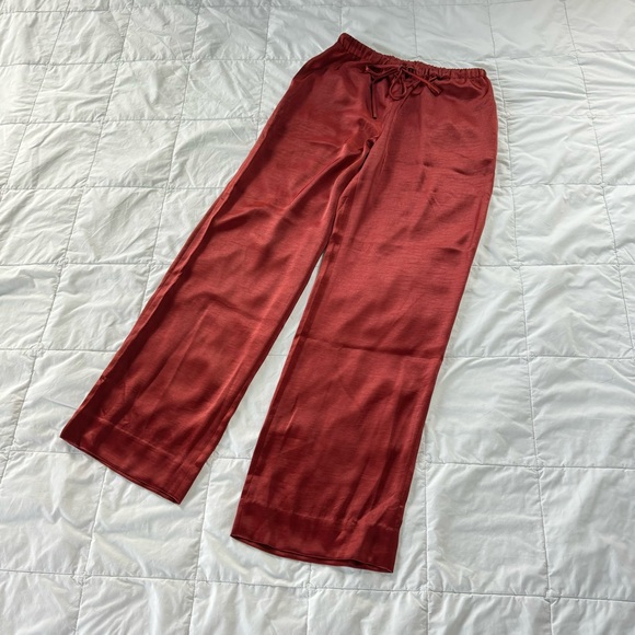 Wide-Leg Satin Pull-On Pant by Banana Republic - Picture 2 of 4